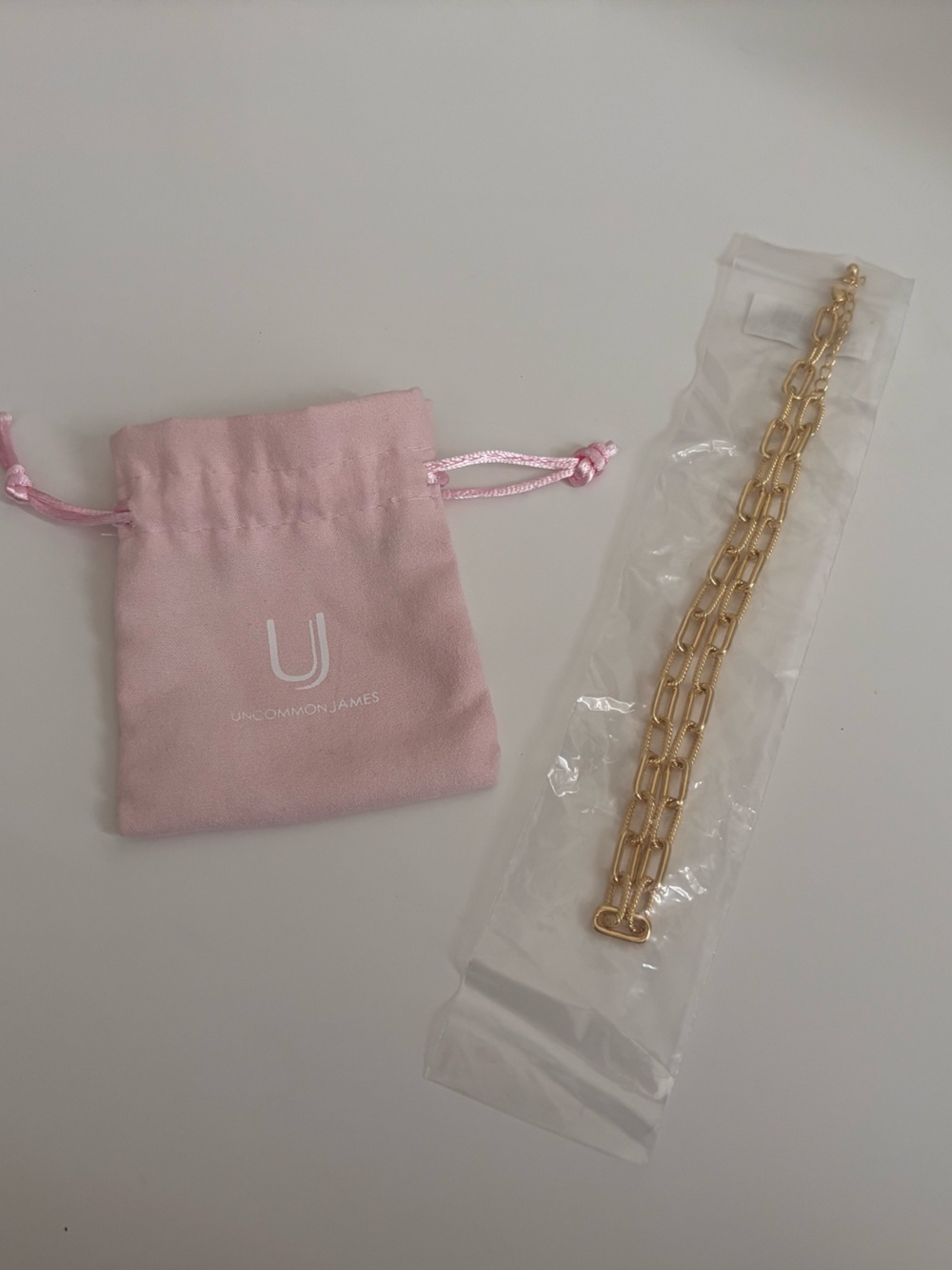 Double linked chain necklace